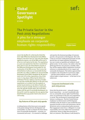 Global Governance Spotlight 5|2014